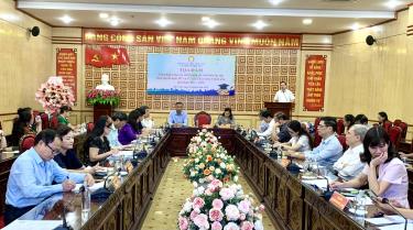 Ảnh: Tọa đàm tập trung làm rõ các thuận lợi, khó khăn trong việc triển khai xây dựng xã hội học tập tại các địa phương.


